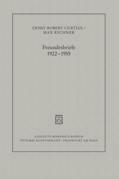 Freundesbriefe 1922-1955