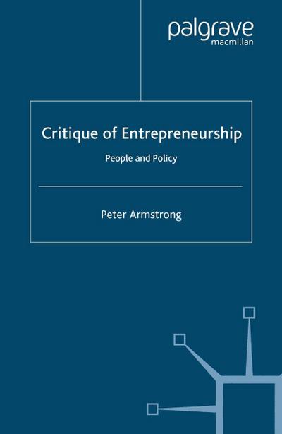 Critique of Entrepreneurship