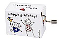 Spieluhr Happy Birthday Motiv Girl and Cat