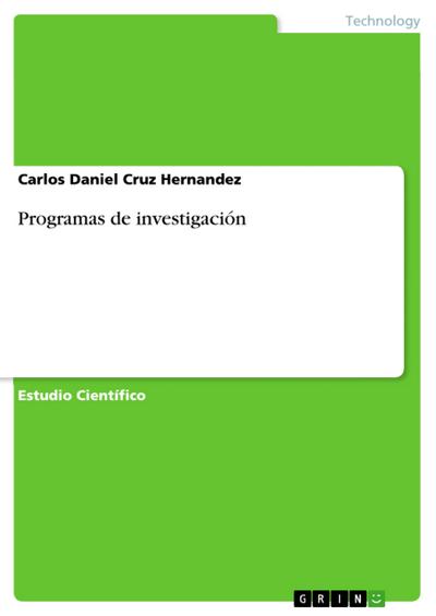 Programas de investigación