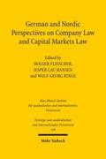 German and Nordic Perspectives on Company Law and Capital Markets Law