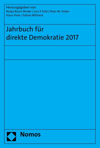 Jahrbuch für direkte Demokratie 2017