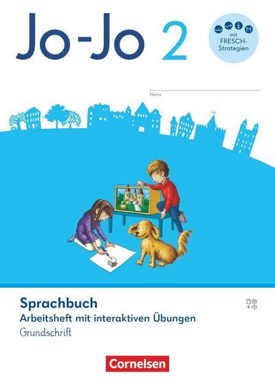 Jo-Jo Sprachbuch 2. Schuljahr - Allgemeine Ausgabe 2024 - Arbeitsheft mit interaktiven Übungen in Grundschrift