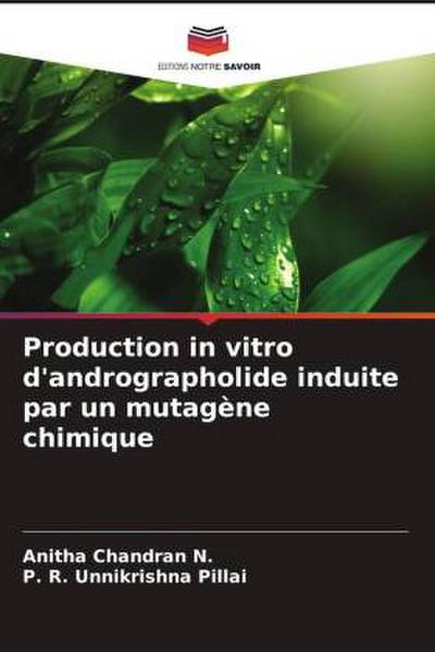 Production in vitro d’andrographolide induite par un mutagène chimique