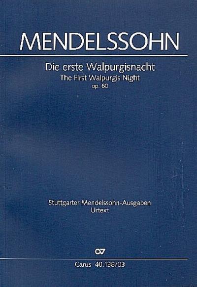 Die erste Walpurgisnacht, Klavierauszug