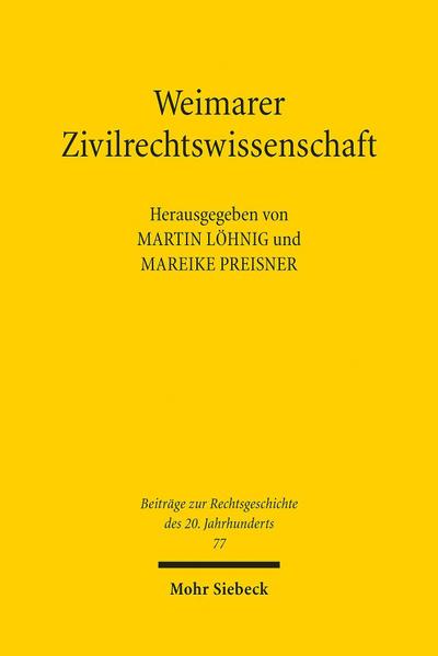 Weimarer Zivilrechtswissenschaft