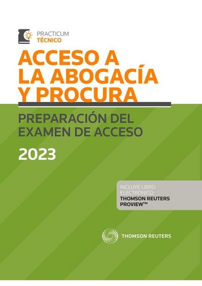 Acceso a la abogacía y procura. Preparación del examen de acceso 2023