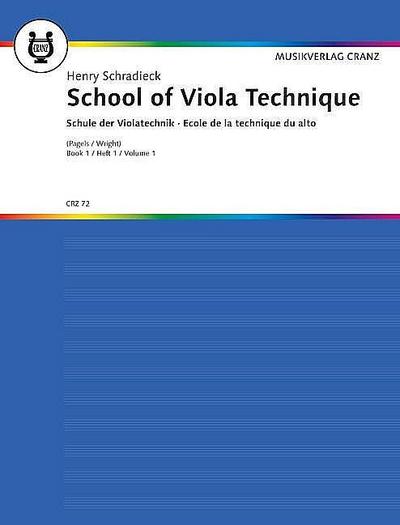 Schule der Technik, Viola. School of Technique, Viola. Bd.1