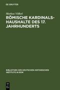 Römische Kardinalshaushalte des 17.Jahrhunderts