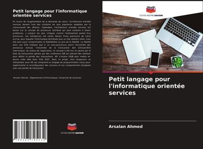 Petit langage pour l’informatique orientée services