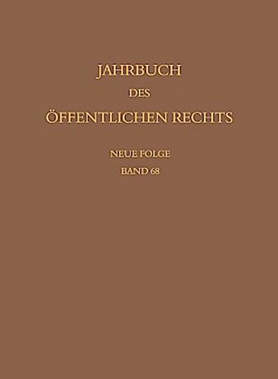 Jahrbuch des öffentlichen Rechts der Gegenwart. Neue Folge