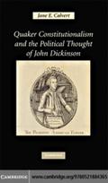 Quaker Constitutionalism and the Political Thought of John Dickinson