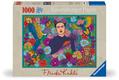 Erwachsenenpuzzle 1000 Teile - Frida Kahlo’s Paradies: Papageien, Affen und Blüten