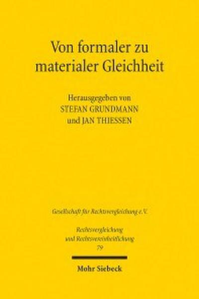 Von formaler zu materialer Gleichheit