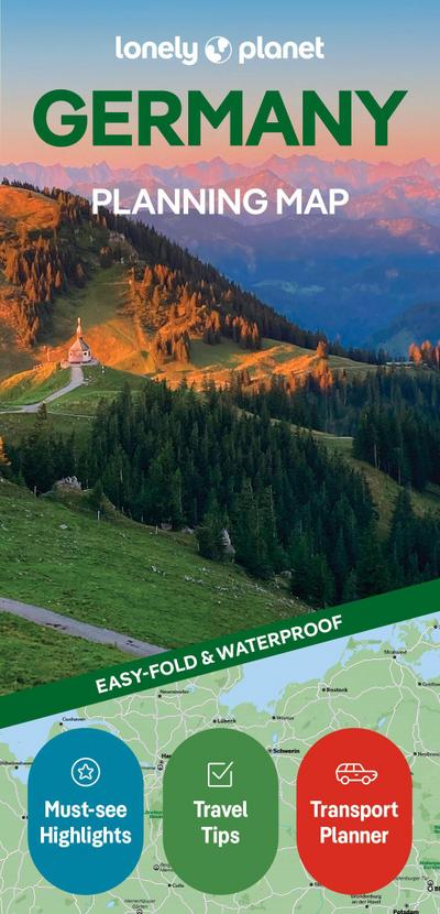 Lonely Planet Germany Planning Map