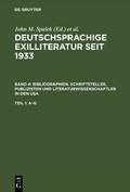 Bibliographien. Schriftsteller, Publizisten und Li