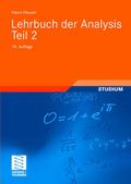 Lehrbuch der Analysis. Teil 2