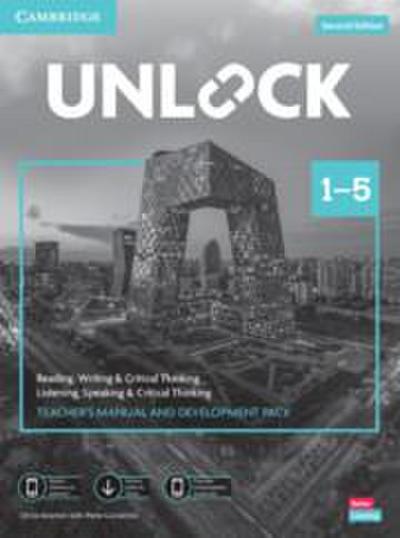 Unlock Levels 1-5 Teacher’s Manual and Development Pack W/Downloadable Audio, Video and Worksheets
