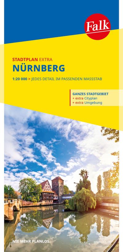 Falk Stadtplan Extra Nürnberg 1:20.000