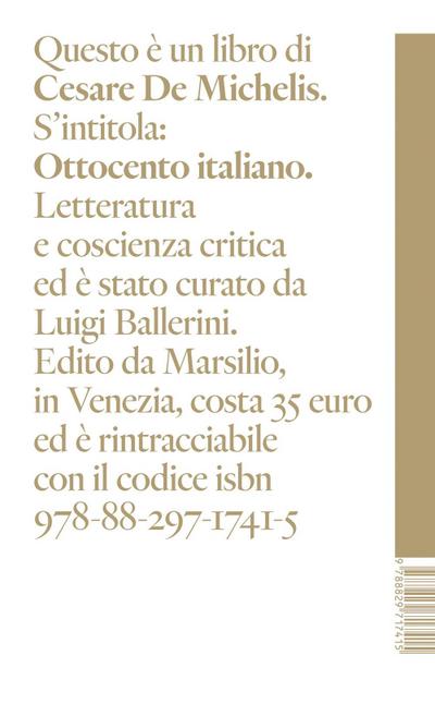 Ottocento italiano. Letteratura e coscienza critica