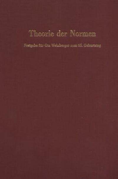 Theorie der Normen.