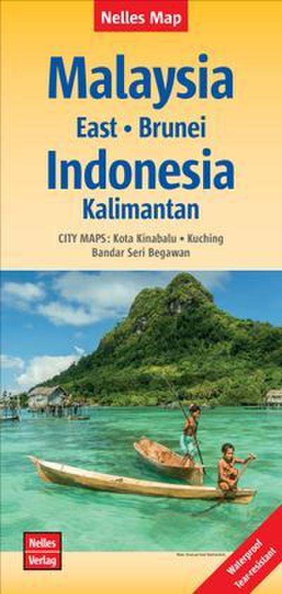 Nelles Map Landkarte Malaysia: East - Brunei - Indonesia: Kalimantan 1:1,5 Mio.