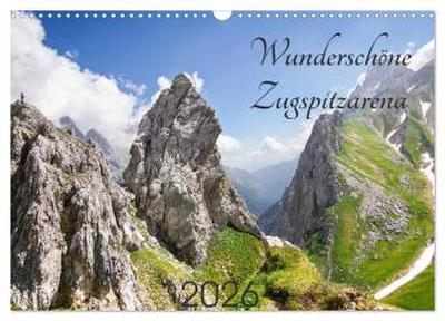 Wunderschöne Zugspitzarena (Wandkalender 2026 DIN A3 quer), CALVENDO Monatskalender