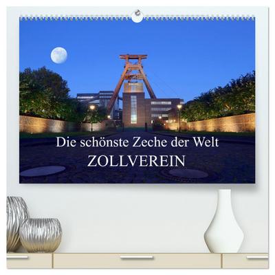 Die schönste Zeche der Welt Zollverein (hochwertiger Premium Wandkalender 2024 DIN A2 quer), Kunstdruck in Hochglanz