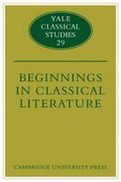 Beginnings in Classical Literature