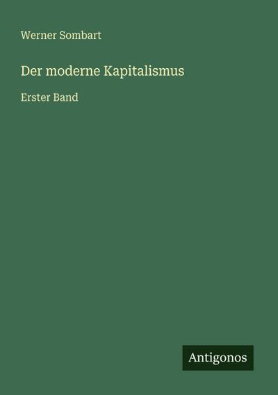 Der moderne Kapitalismus