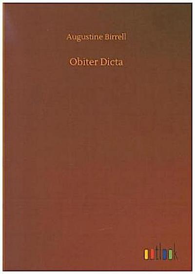 Obiter Dicta