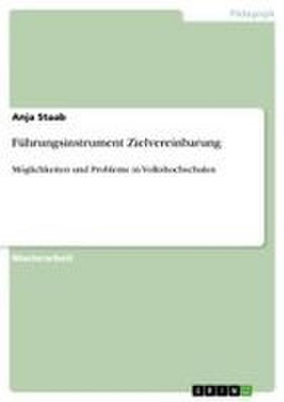 Führungsinstrument Zielvereinbarung - Anja Staab