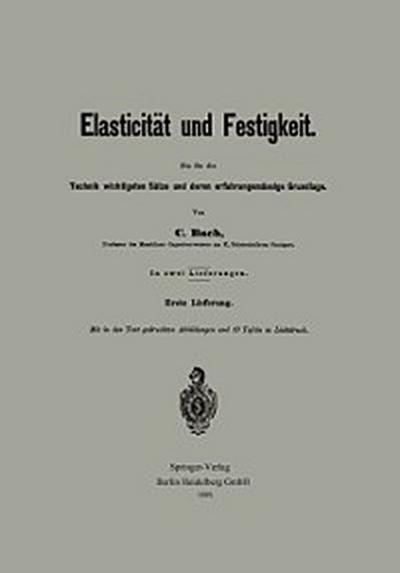 Elasticität und Festigkeit