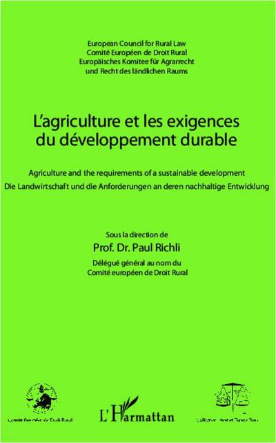 L’agriculture et les exigences du développement durable