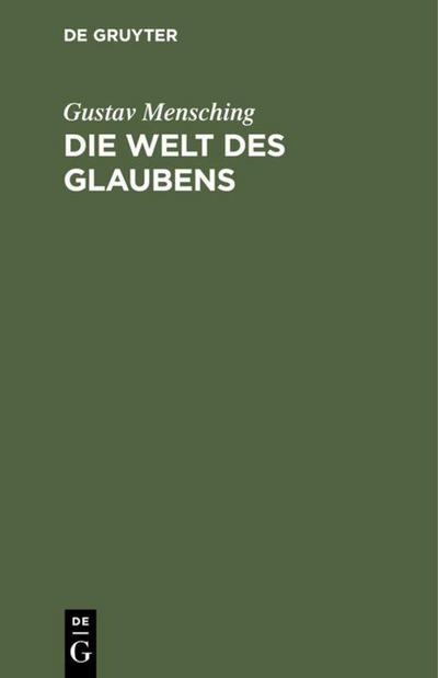 Die Welt des Glaubens