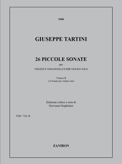 26 piccole sonate vol.2 (nos.13-26)sonate no.14 e 15 per violino e