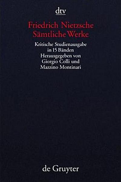 Sämtliche Werke, Kritische Studienausgabe, 15 Bde.