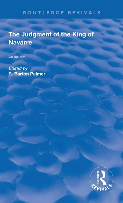 The Judgment of the King of Navarre