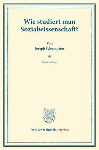 Wie studiert man Sozialwissenschaft?