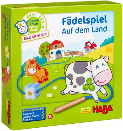 Fädelspiel Auf dem Land (Kinderspiel)