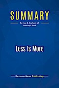 Summary: Less Is More