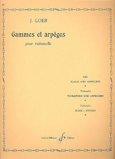 Gammes et arpègespour violoncelle