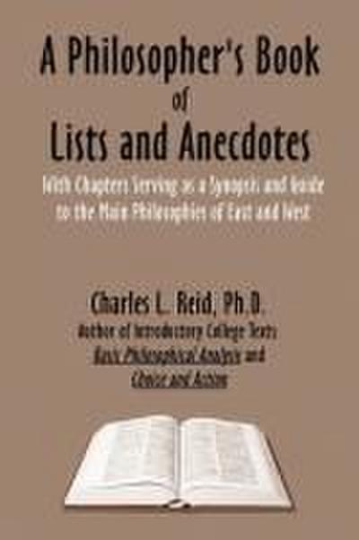 A Philosopher’s Book of Lists and Anecdotes
