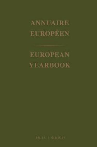 European Yearbook / Annuaire Européen, Volume 44 (1996)