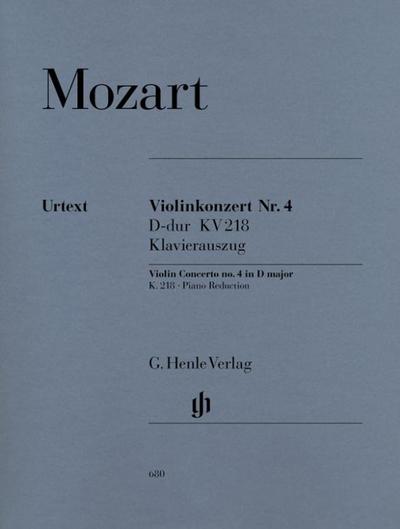 Mozart, Wolfgang Amadeus - Violinkonzert Nr. 4 D-dur KV 218