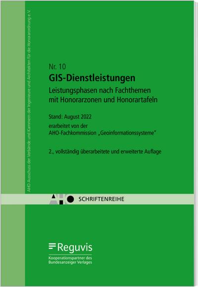 GIS-Dienstleistungen - Leistungsphasen nach Fachthemen mit Honorarzonen und Honorartafeln