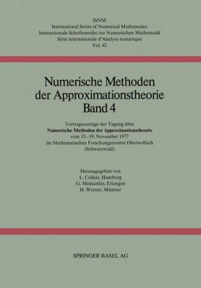 Numerische Methoden der Approximationstheorie