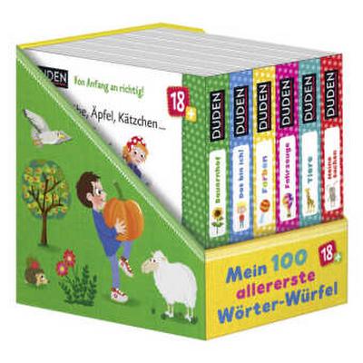 DUDEN - Mein 100 allererste Wörter-Würfel (6 Mini-Bücher)