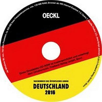 OECKL. Taschenbuch des Öffentlichen Lebens Deutschland 2016, 1 CD-ROM