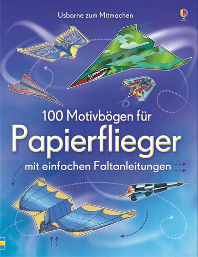 100 Motivbögen für Papierflieger